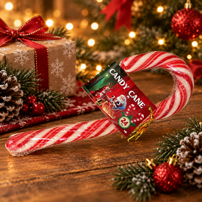Candy Cane – Zuckerstange mit Minzgeschmack, 60 g