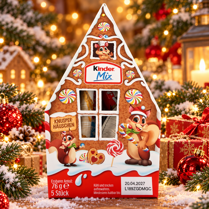 Kinder Mix Knusper-Häuschen – 5 Stück, 76 g