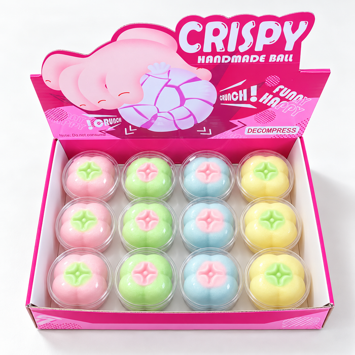 Crispy Kaki-Squishy – 4 Pastellfarben, zufällige Auswahl