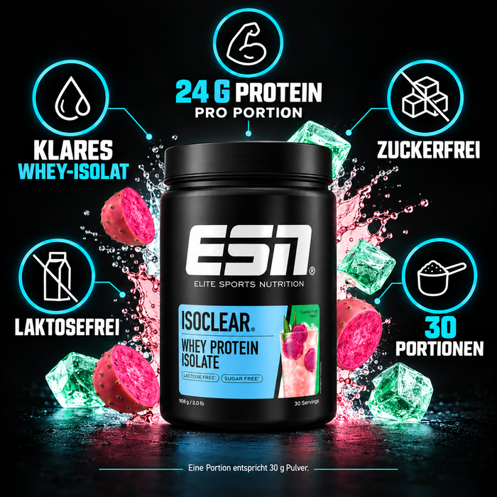 ESN ISOCLEAR Cactus Fruit – Whey Protein Isolate, 908 g