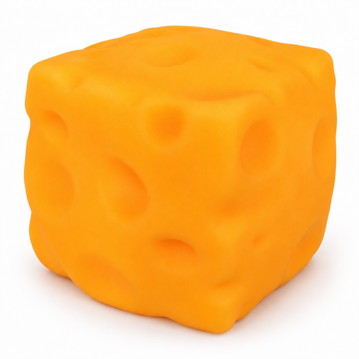 XXL Käsewürfel Squishy – ca. 10 cm, ca. 500 g