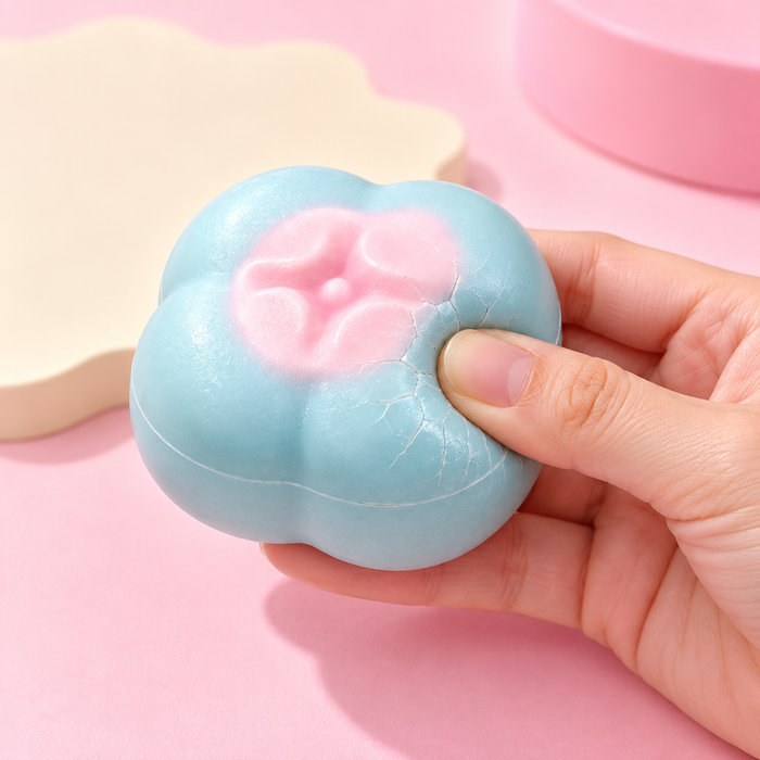 Crispy Kaki-Squishy – 4 Pastellfarben, zufällige Auswahl