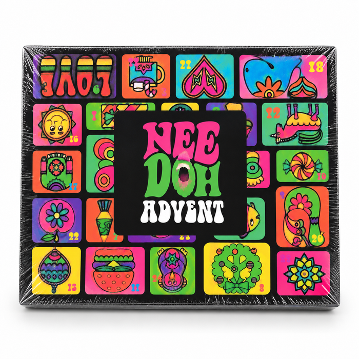 NeeDoh Adventskalender – 24 Tage Squishy-Überraschungen – Sensorisches Spielzeug ab 3 Jahren