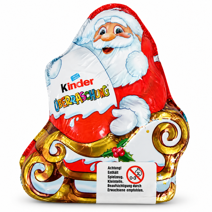 Kinder Überraschung Weihnachtsmann im Schlitten – Weihnachtsfigur – 75 g