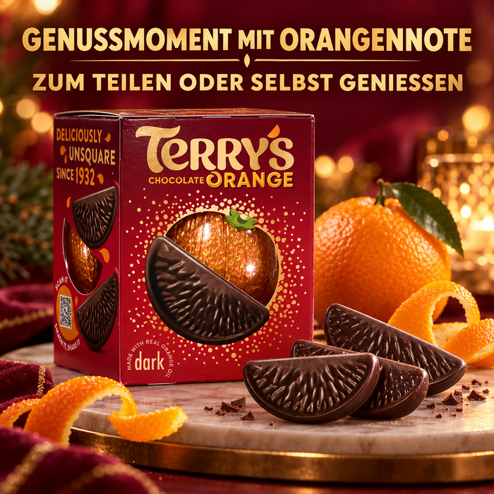 Terry’s Chocolate Orange Dark – Dunkle Schokolade mit echtem Orangenöl – 145 g