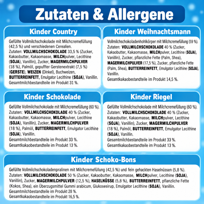 Kinder Mix Weihnachtsstrumpf mit Rentier – 6 Stück, 219 g