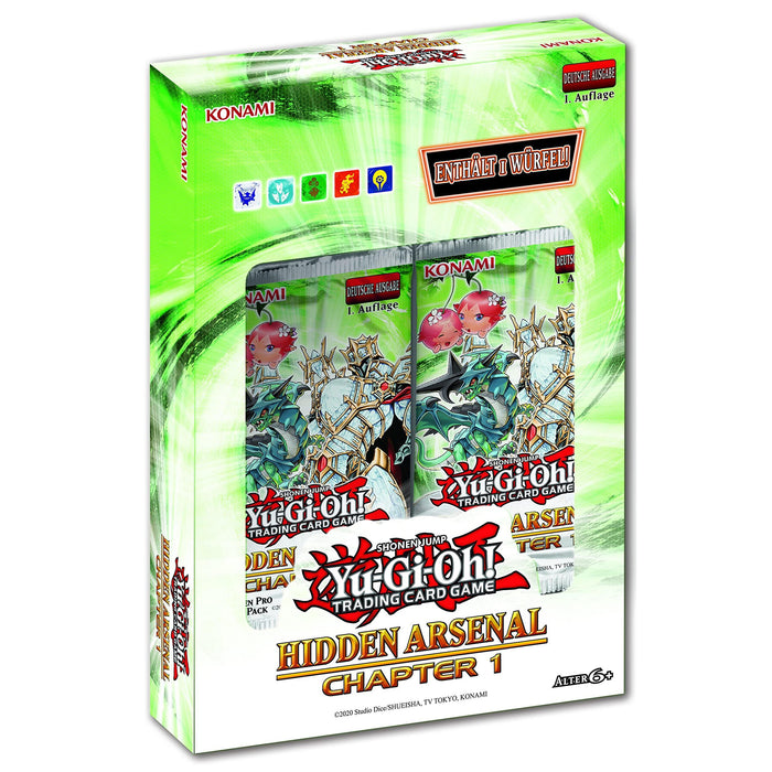 TCG Yugioh - Hidden Arsenal: Chapter 1 - Deutsch - 1. Auflage - OVP + 1 Ultra Pro Toploader
