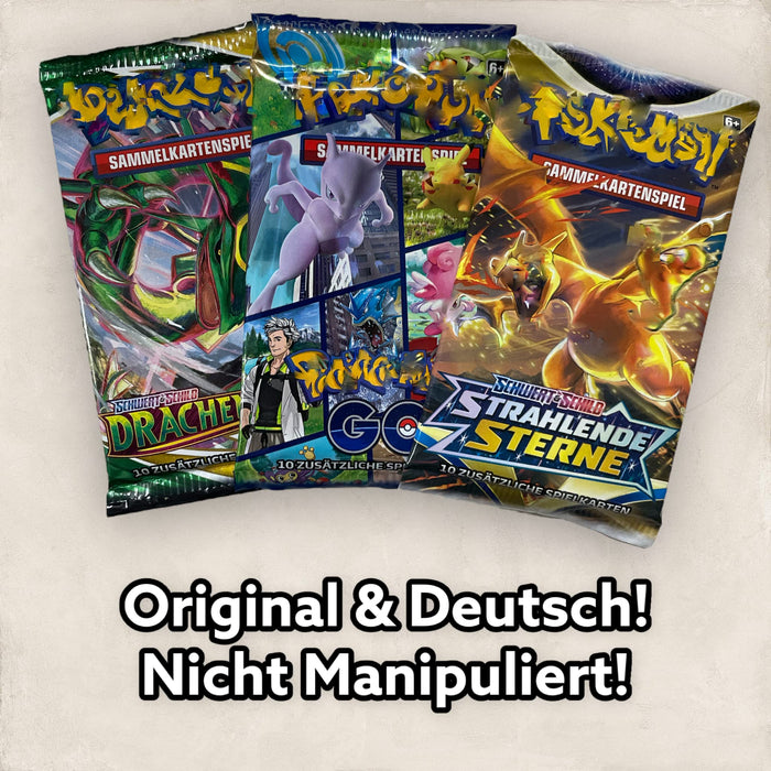 Pokémon TCG – 3x Deutsche Booster Packs | Original & OVP | Zufällige Sets | Sammelkarten