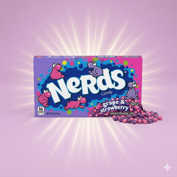 Nerds Grape & Strawberry Candy 141g – Fruchtige Trauben- & Erdbeerbonbons – MHD 12.2025