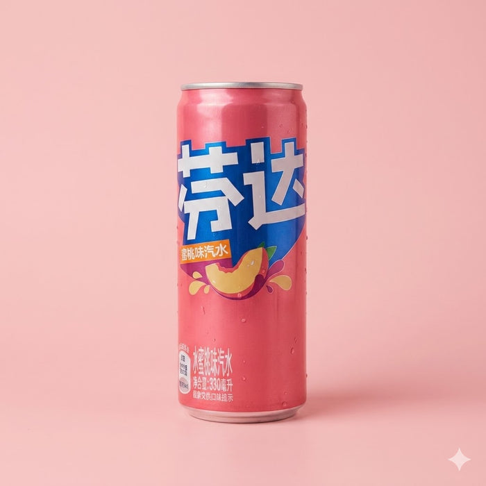 Fanta White Peach (China) 330ml – Erfrischungsgetränk mit weißem Pfirsichgeschmack