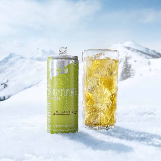 Red Bull Winter Edition 2026 Pistachio & Berries – 24 × 250 ml – Energy Drink mit Pistazien- & Beerengeschmack