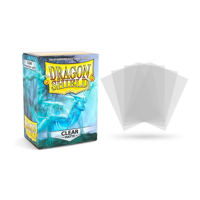 Dragon Shield Standard Sleeves - Matte Clear (100 Sleeves)