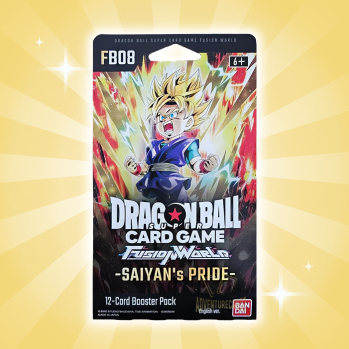 1x Dragon Ball Super Card Game – Fusion World FB08 Saiyan’s Pride Sleeved Booster | English Version