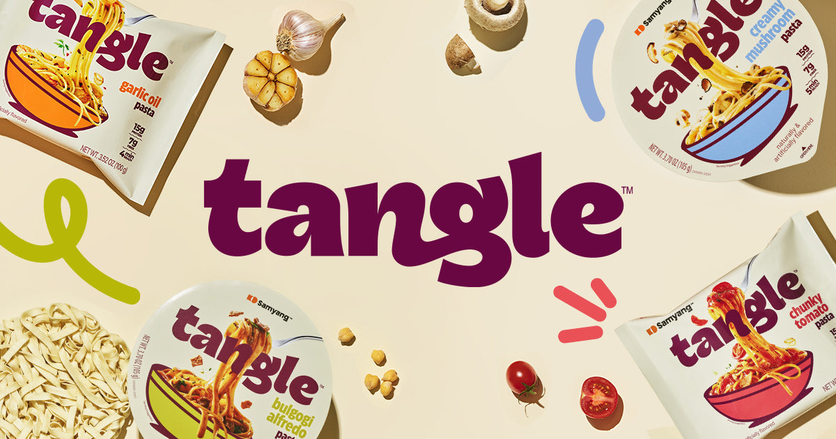 3er Pack Samyang Ramen Tangle – Chunky Tomato | 3x koreanische Instant-Nudeln mit stückiger Tomatensoße | Je 105 g | Halal zertifiziert