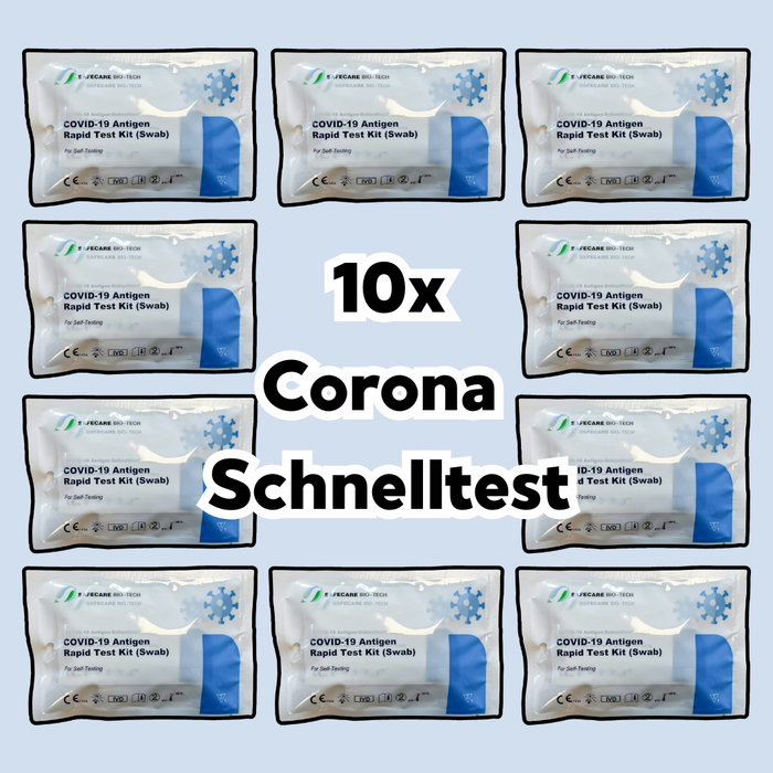 10x Corona Laien-Antigentest – Schnelltest für zu Hause | SARS-CoV-2 Selbsttest