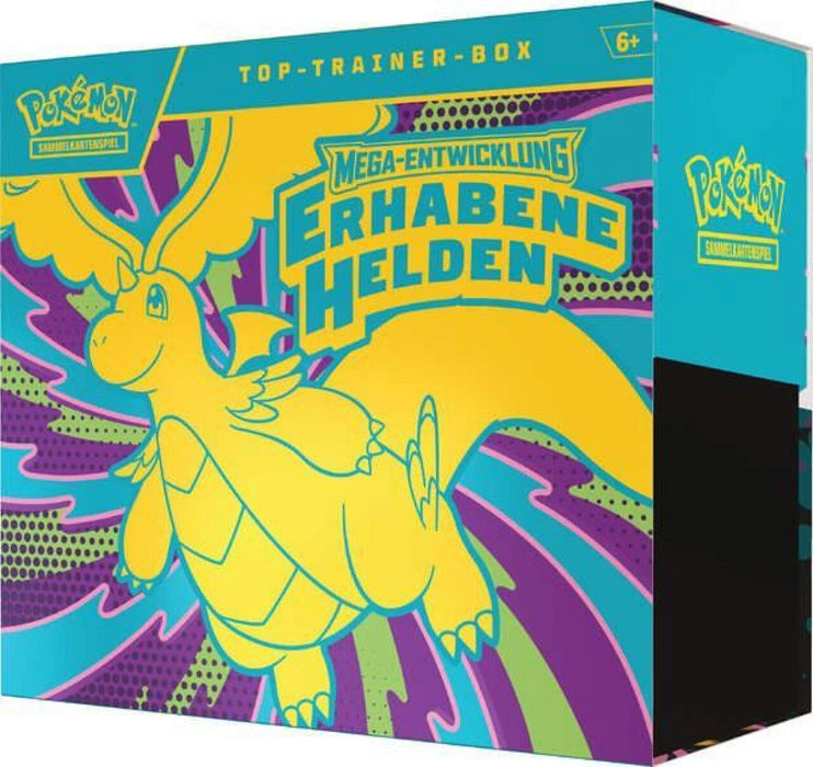 Pokémon TCG – ME02.5 Top-Trainer-Box – Mega-Entwicklung: Erhabene Helden – Deutsch – 9 Booster – Neu & OVP