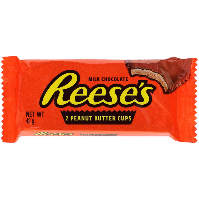 1x Reese’s Peanut Butter Cup – 1 Stück (1 × 42 g / 1.5 oz) – Erdnussbutter-Schokoladen-Cup – Original US-Snack