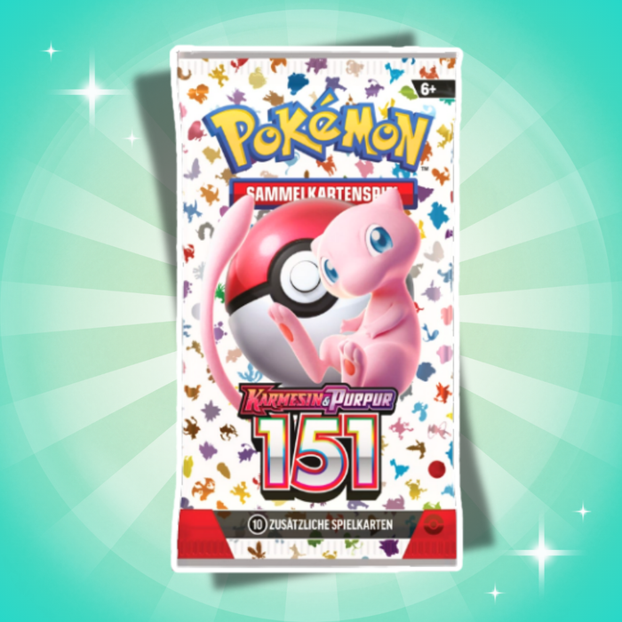 Pokémon Karmesin & Purpur 151 Poster Box Deutsch – 3 Booster + Promokarte + Poster