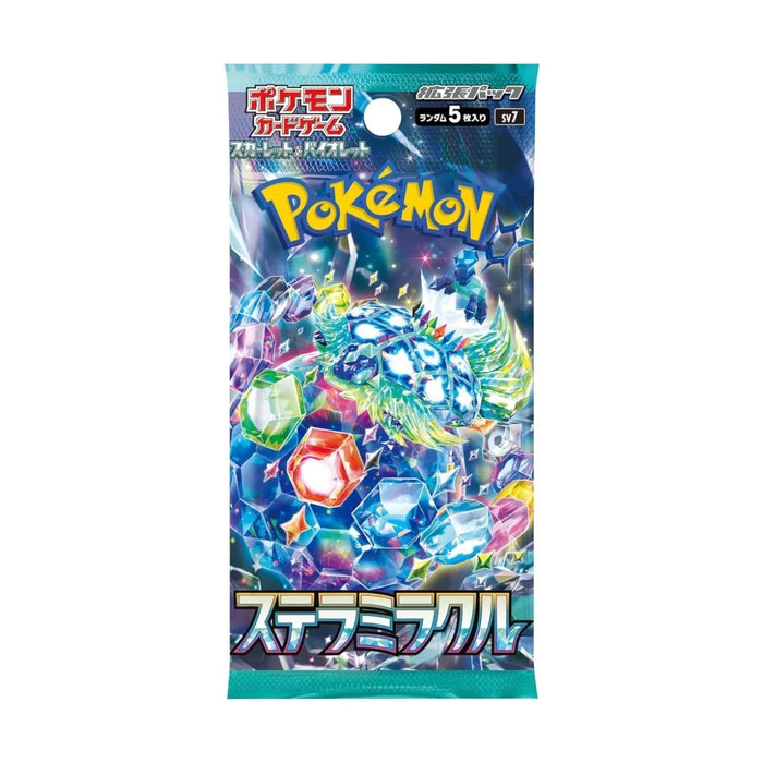 【Japan SV7】Pokémon TCG: Stellar Miracle Display Box | 30x Booster mit Foil & Full Art Karten | Sternenklarer Himmel & Wunder-Artworks | Original & Neu