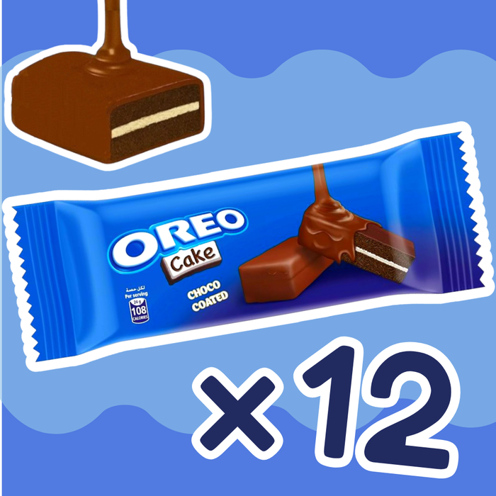 Oreo Choco Coated Soft Cake – 12 x 24g | Weicher Kakaokuchen mit Vanillefüllung & Schokoglasur
