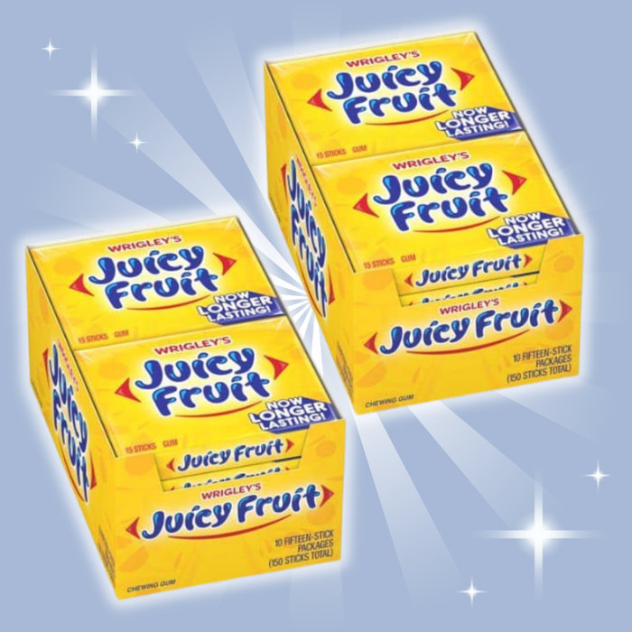 20x Wrigley’s Juicy Fruit Original Kaugummi – 20x37,5 g – Klassischer fruchtiger Kaugummi-Geschmack