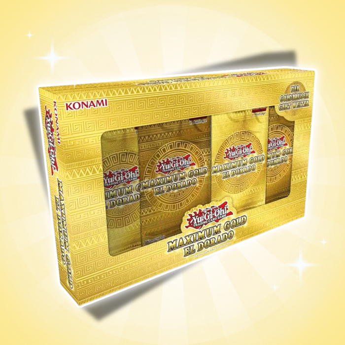 Yu-Gi-Oh! Maximum Gold El Dorado Box Englisch – 4 Packs mit 28 Karten