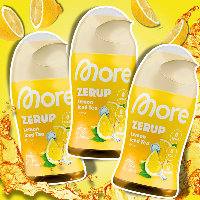 3x MORE Zerup Zero Sirup 65 ml – Zuckerfreier Getränkesirup, verschiedene Geschmacksrichtungen zur Auswahl