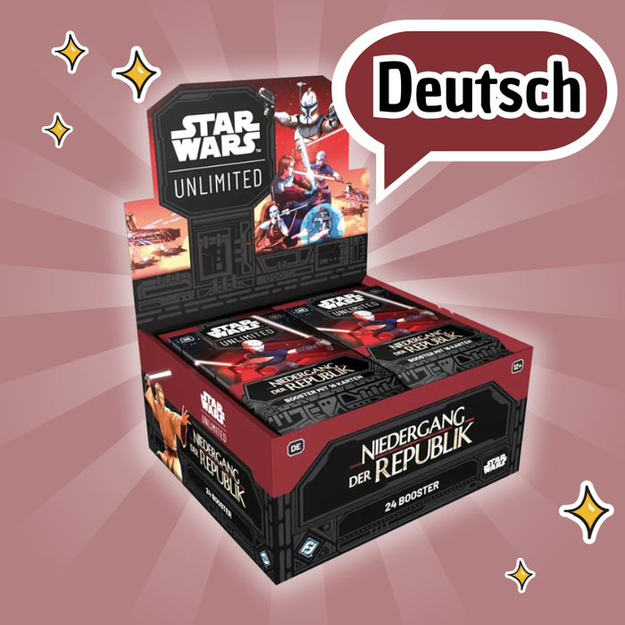 Star Wars: Unlimited – Booster Display „Niedergang der Republik“ (DE) | 24 Booster Packs