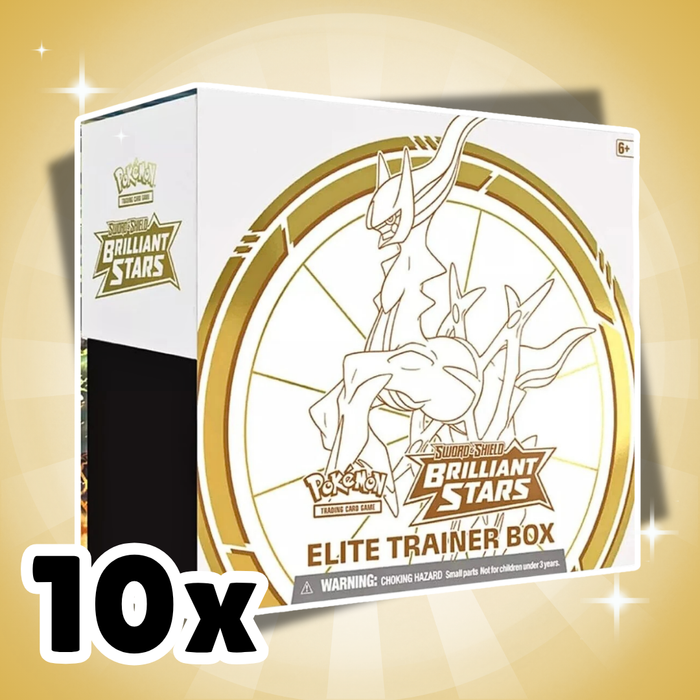 Pokémon Brilliant Stars Elite Trainer Box Case – 10x Elite Trainer Box Englisch