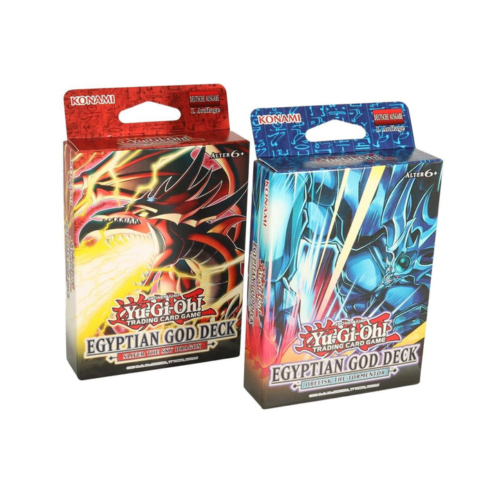 Yu-Gi-Oh! Egyptian God Decks – Slifer & Obelisk (Deutsch) | Structure Deck | Neu & OVP | Slifer der Himmelsdrache & Obelisk der Peiniger | Deutsches TCG Kartendeck